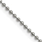 Stainless Steel Chisel Polished 2mm 22 Inch Ball Chain