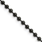 Stainless Steel Chisel Polished Black Ip-Plated 3mm 20 Inch Ball Chain