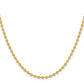 Stainless Steel Chisel Polished Yellow Ip-Plated 3mm 20 Inch Ball Chain