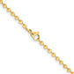 Stainless Steel Chisel Polished Yellow Ip-Plated 3mm 18 Inch Ball Chain