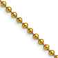 Stainless Steel Chisel Polished Yellow Ip-Plated 3mm 18 Inch Ball Chain