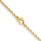 Stainless Steel Chisel Polished Yellow Ip-Plated 2.3mm 22 Inch Cable Chain