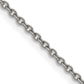 Stainless Steel Chisel Polished 2.3mm 22 Inch Cable Chain