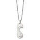 Stainless Steel Chisel Polished Rose Ip-Plated With Cz Heart Pendants On 22 Inch Ball Chain Necklace Set