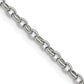 Stainless Steel Chisel Polished 3.2mm 18 Inch Cable Chain