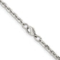 Stainless Steel Chisel Polished 4.3mm 20 Inch Cable Chain