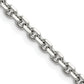 Stainless Steel Chisel Polished 4.3mm 24 Inch Cable Chain