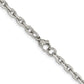 Stainless Steel Chisel Polished 5.3mm 20 Inch Cable Chain