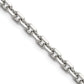 Stainless Steel Chisel Polished 5.3mm 24 Inch Cable Chain