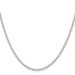 Stainless Steel Chisel Polished 2.4mm 18 Inch Ball Chain