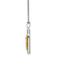 Stainless Steel Chisel Polished Yellow Ip-Plated Crucifix Pendant On A 20 Inch Cable Chain Necklace