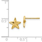 14K Yellow Gold Diamond-Cut Starfish Earrings