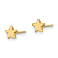 14K Yellow Gold Polished Star Post Earrings