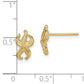 14K Yellow Gold Starfish Post Earrings