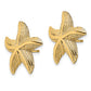 14K Yellow Gold Starfish Post Earrings