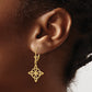 14K Yellow Gold Small Celtic Eternity Knot Leverback Earrings