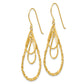 14K Yellow Gold Tear Drop Earrings