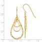 14K Yellow Gold Tear Drop Earrings