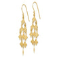 14K Yellow Gold Diamond-Cut Chandelier Earrings