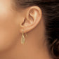 14K Yellow & Rhodium Polished Teardrop Earrings