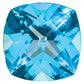 Gemstone Ice Blue Passion Topaz 5mm Antique Cushion Checkerboard