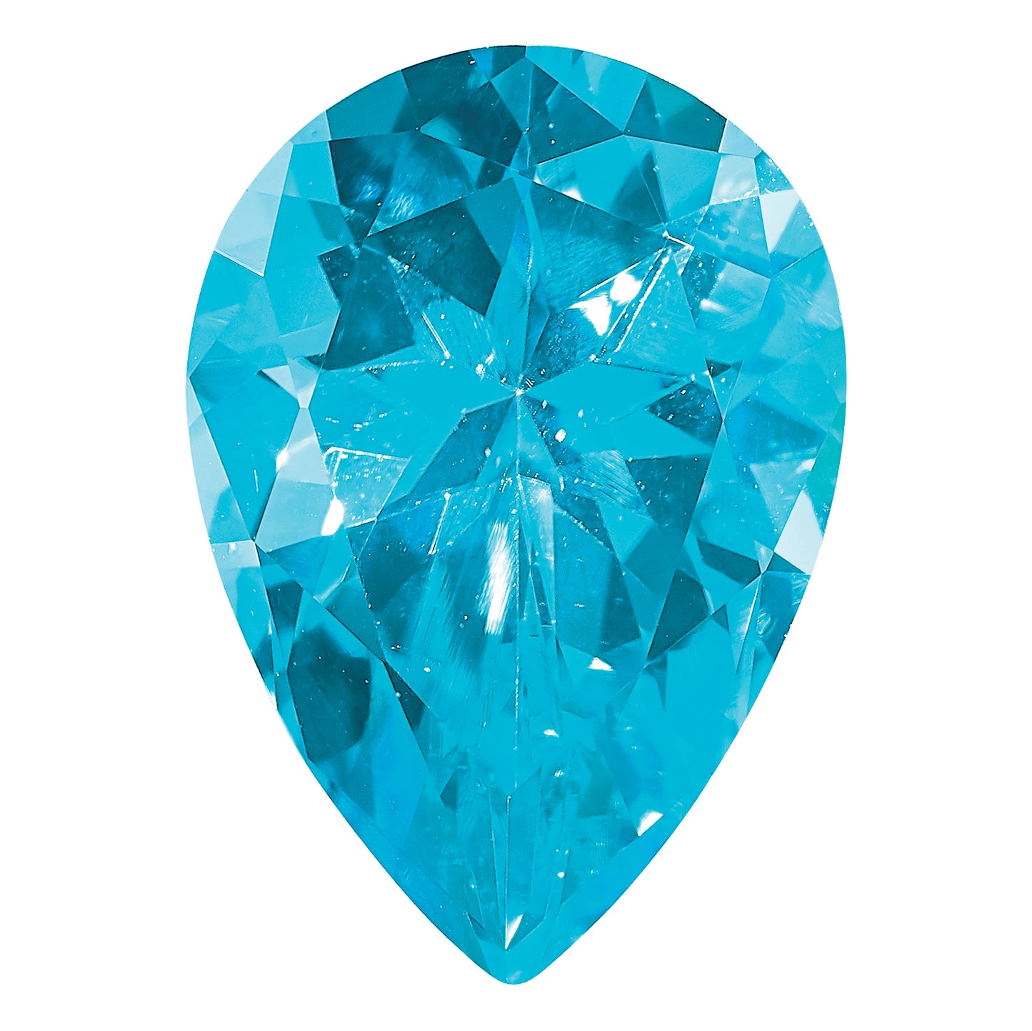 Gemstone Paraiba Passion Blue Topaz 9X6mm Pear