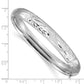 14K White Gold 5/16 Florentine Engraved Hinged Bangle