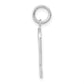 14k White Gold 14kw  Medium Polished Number 2 Charm