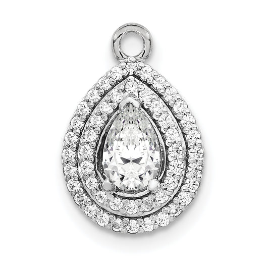 14k White Gold 14k White Gold 1.4ct Teardrop Semi-mount VS Diamond Pendant