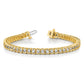 14k Yellow Gold 5 1/2 Ct. Lab Grown Diamond VS/SI+ G+ Round Tennis Bracelet