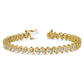 14k Yellow Gold 1 7/8 Ct. Lab Grown Diamond VS/SI+ G+ Round Tennis Bracelet