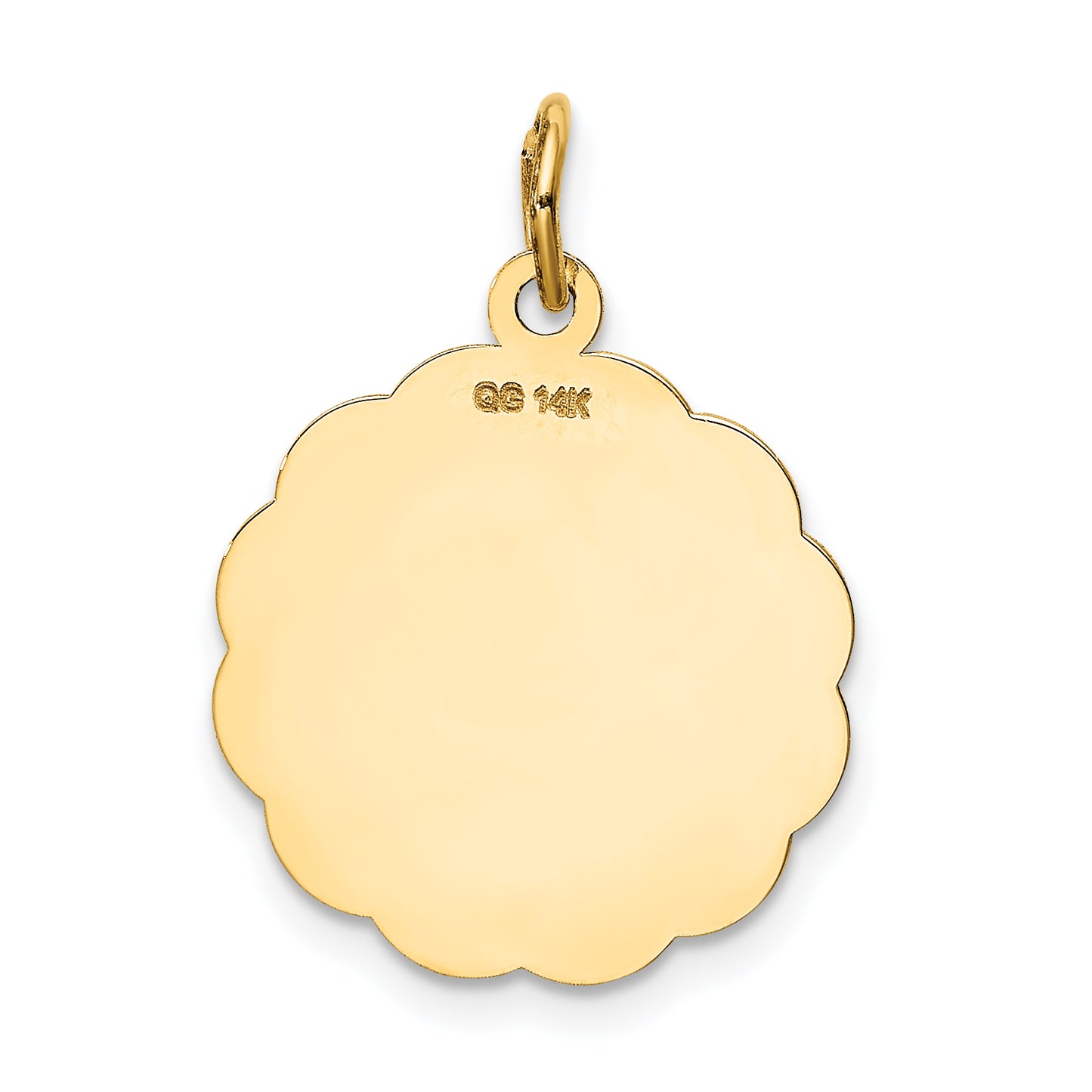 14k Yellow Gold 14K A DATE TO REMEMBER Disc Charm