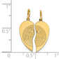 14k Yellow Gold 14K 2-piece BEST FRIEND Charm