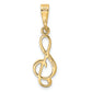 14k Yellow Gold 14k Treble Clef Charm