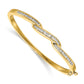 14k Yellow Gold Lab Grown Diamond VS/SI FGH Bangle Bracelet