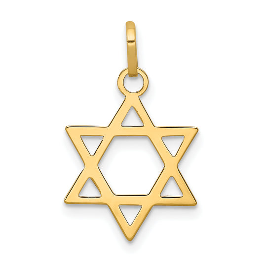 14k Yellow Gold 14k Star of David Pendant