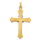 14k Two-tone 14k Two-tone Claddagh Cross Pendant