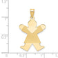 14k Yellow Gold 14k Girl Charm