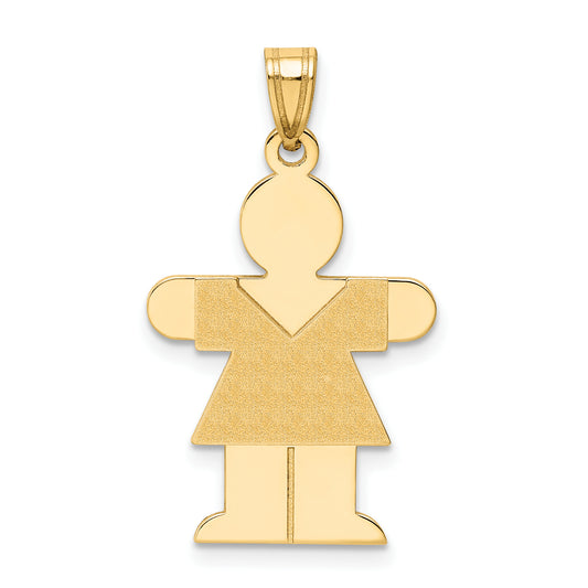 14k Yellow Gold 14k Girl Charm