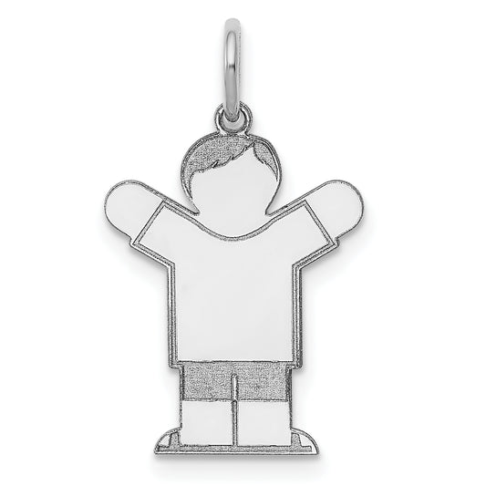 14k White Gold 14k White Gold Kid Charm