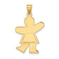 14k Yellow Gold 14k Girl Charm