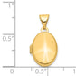 14k Yellow Gold 14ky Plain Polished Oval Locket