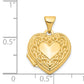 14k Yellow Gold 14k Scroll Heart Locket