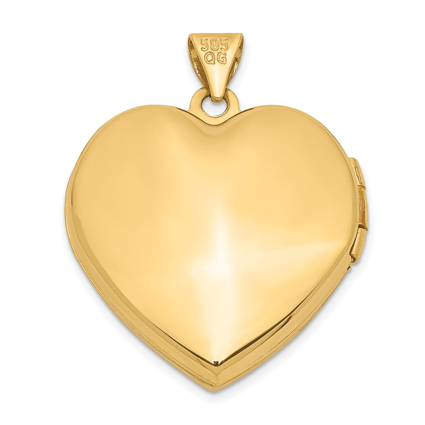 14k Yellow & Rhodium 14ky w/ White Rhodium Floral Heart Locket