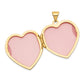 14k Yellow & Rhodium 14ky w/ White Rhodium Floral Heart Locket