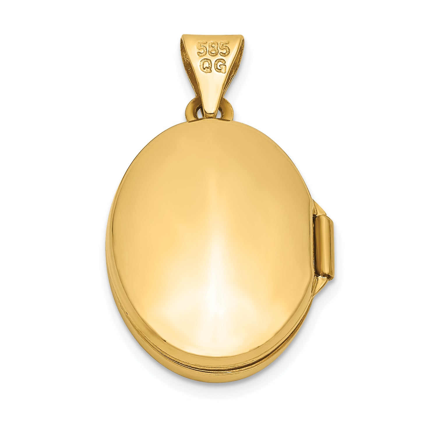 14k Yellow Gold 14k Scroll Oval Locket