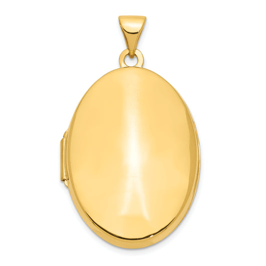 14k Yellow Gold 14k Polished Domed Oval Locket