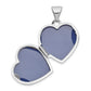 14k White Gold 14k White Gold Scroll Pattern Heart Locket