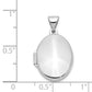 14k White Gold 14k White Gold Polished Oval Locket