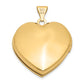 14k Yellow Gold 14k Domed Heart Family Locket